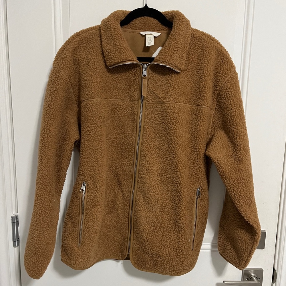 NWT - H&M Women’s Teddy Bear Fleece Jacket - Size M